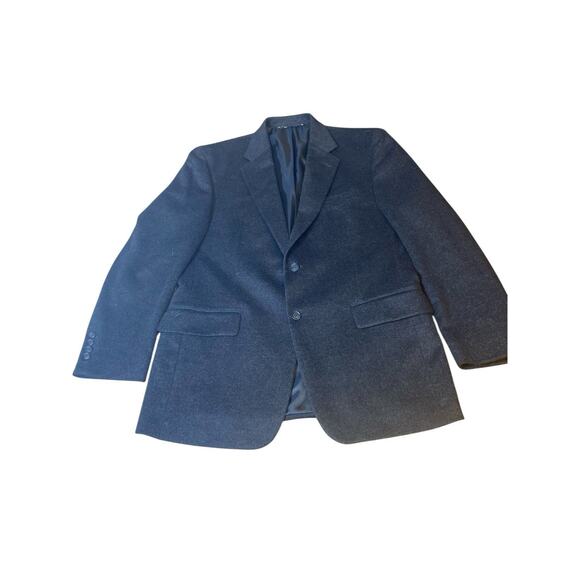 Jos A Bank Blazer Mens 42R Wool Black Suit Jacket Two Button EUC Pockets - Picture 3 of 14